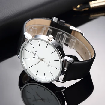Simpel Stil Hvid Læder Ure Kvinder Minimalistisk Mode Ur Damer Afslappet Armbåndsur Kvindelige Kvarts Ur Reloj Mujer 2020