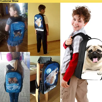 Børn skoletasker Til Børn Drenge Piger Sød Husky Hund 3D-Print skoletaske Skoletaske Teenager Skulder skoletaske Mochila Escolar