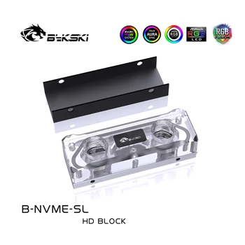 Bykski Vand Blok brug for 2280 \ 22110 PCI-E SSD \ SATA M. 2 M2 SSD \ Radiator Blok Dobbelt side varmeafledning 80mm/110mm SSD