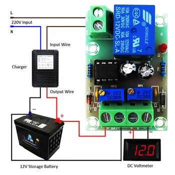 XH-M601 Magt, Regulator, Batteri Opladning Control Board 12V Intelligent Oplader Levering Panelet Automatisk Påfyldning/Stop Power