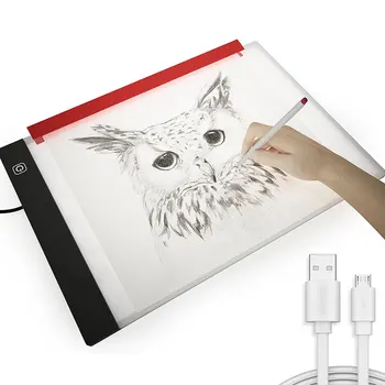A3 A4 A5 Grafik Tablet LED Digital tastatur USB lyskasse Kopi Digital Tabletter, Maleri, Skrivning, Tegning Tablet Skitsering Animation