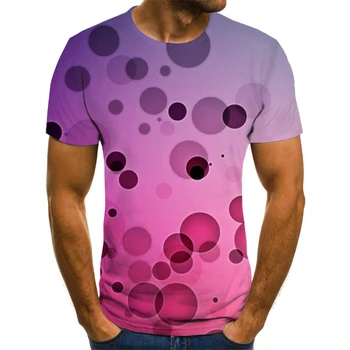 2020 ny 3D-mænd er trykt T-shirt til sommeren 3D kort-langærmet T-shirt i god kvalitet, farve lys medfølende shirt