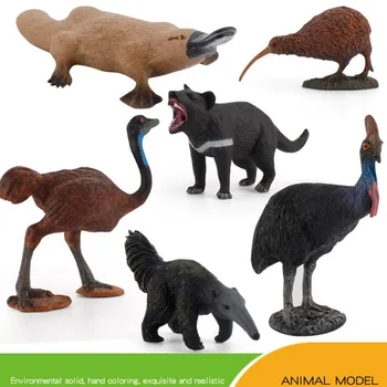 Simulering Wild Animal Model Anteater Ømu ' En Platypus Stor Kiwi Fugle, Dyr Figur Tidlige Barndom Uddannelse Kognitive Toy