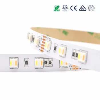 RGBCCT RGB LED Strip Hvid+Varm Hvid, 5 Farve i 1 LED Chip,60 LED/M IP20 IP65 IP67 Vandtætte LED Bånd 12V 24V SMD5050 ST3