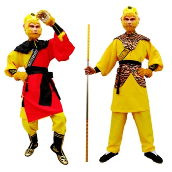 Uden stok Monkey King kostume rejsen mod Vest kostume Sun Wukong cosplay kostume Monkey king passer til halloween kostume