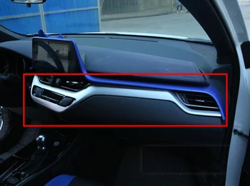 For Toyota C-HR CHR (AX10) 2019 2020 Bil Tilbehør ABS Chrome Center konsol Interiør instrumentpanel Omkring trim