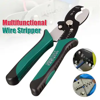 Nye Multifunktionelle 65Mn Wire Stripper Kabel Skære Saks Stripping Tang Cutter 1.6-4.0 mm håndværktøj