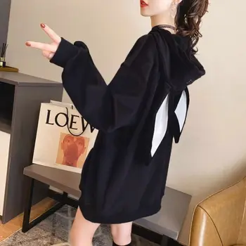 2020 ny koreansk stil sweater søde kanin øre Hoodie løs og alsidig