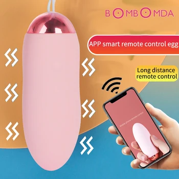 Phone App Lang Afstand Fjernbetjening Skeden Egss Vibrator G Spot Vaginal Stimulator Kvindelige Masturbations Sex Legetøj til Kvinder