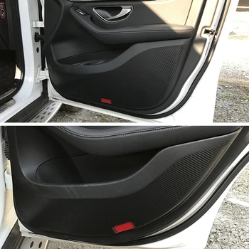 Bil Døren Anti Kick Pad Beskyttelse mat-Carbon-Fiber Klistermærker Til Mercedes Benz GLA CLA GLC klasse C W205/E klasse W213