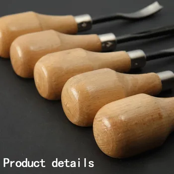 5-delt Sæt I Træ Udskærings Værktøj forskærerkniv Sæt Spætte Træ Udskærings Kniv Sæt Hånd Carving Værktøj forskærerkniv