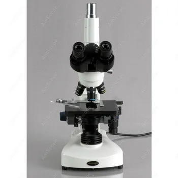 Siedentopf Sammensat Mikroskop--AmScope 40X-1600X 3W LED Siedentopf Trinokulartubus Lyse/Darkfield Sammensatte MicroscopeT340A-DK-LED