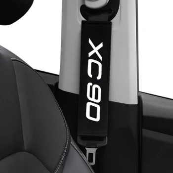 4stk Bil Hals Pude Hovedstøtte Resten Støtte & Sikkerhedssele skulderrem Pad for Volvo XC90 XC60 S60, V60 Auto Tilbehør