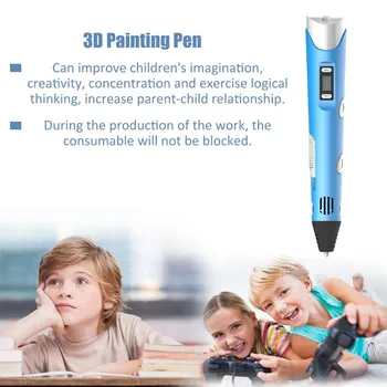 5V2A/12V2A 3D-Print Pen Tegning Ree 24M Pla Filament Børns Uddannelse Hobbyer Legetøj Fødselsdag Gave Til Kid