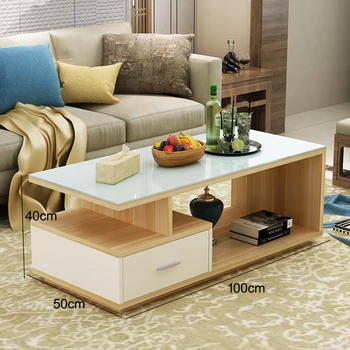Moderne sofabord журнальный столик kreative møbler hærdet glas stue bordet lille lejlighed rektangulære bord