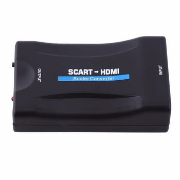 10stk/masse 1080P HD-SCART Til HDMI Converter-Video Audio Signal Adapter Omformer til Smart TV DVD-Bærbar computer