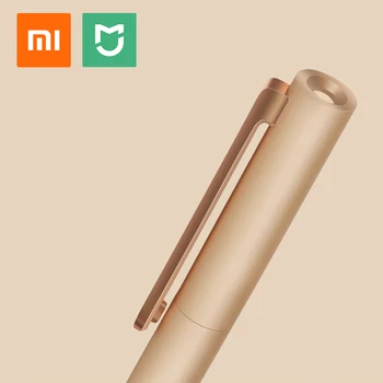 Xiaomi Mijia Gyldne Metal Legering Håndterer Japan Sort Blæk 0,5 mm Refill Hårdmetal-Perle Kerne Signatur Cylindrisk og Glat Pen