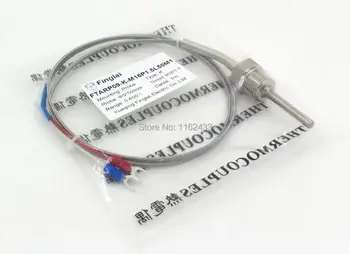 FTARP09 K type 50mm probe længde 1m kabel-termoelement temperatur sensor PT1/8 1/4 3/8 1/2 M8*1.25 M6*1 M12*1 M16*1,5 M10*1.5