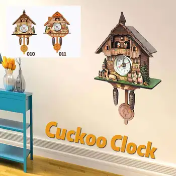 Gøg Stue Vægur Bird Alarm Clock Ur Moderne Korte Børn Dekorationer Hjem Dag Tid Alarm