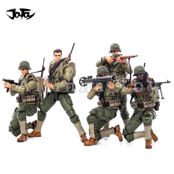 JOYTOY 1/18 3.75 Action Figur (2SETS/MASSE) WWII USMC/Airborne Division Animationsfilm Samling Militære Model For Gave Gratis Fragt