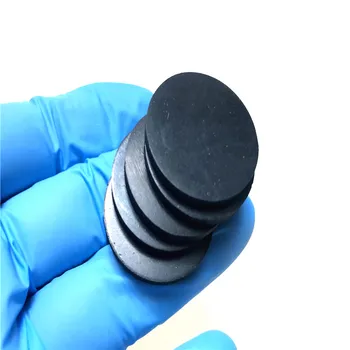 20PCS diameter 10 mm-100 mm, sort, fast gummi pakning solid runde gummi pad tilpassede natur gummi pad NR runde pakning
