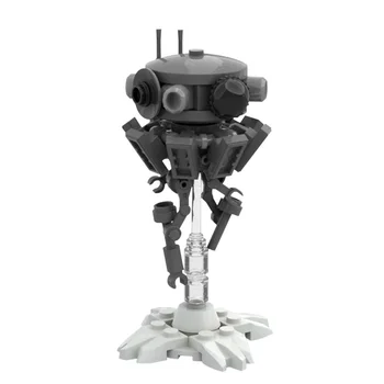 BuildMOC 37282 Imperial Sort Hvid Sonde-Robot Model Droid med Base Kamp byggesten Model Børns Gave Børn