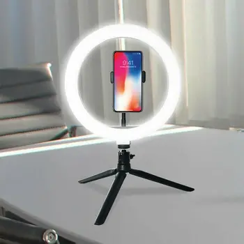 USB-26cm Selfie ring lys med stativ til telefonen studio LED makeup lys hoops youtube mobile lys ring med stå kanten af lys