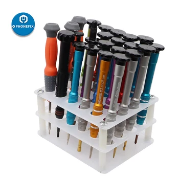 Acryl Transparent Plast Værktøjskasse Elektroniske Komponenter Skruetrækker Opbevaring Indehaveren Mobiltelefon Reparation Tool Box