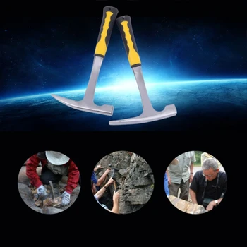 Geologiske Udforskning Hammer Pegede Mineral Exploration Geologi Hammer Hånd