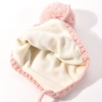 Vinter hat, halstørklæde sæt til Baby Buksetrold piger Spædbarn Baby Pige Varm Hat Vinter-Tørklæde Cap Søde piger, der Passer Til 1-6 T