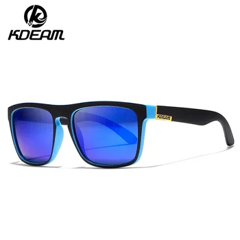 KDEAM Sports Stil Polariserede Solbriller Mænd HD Kørsel Sol Briller Ultralet Briller Ramme Goggle Vintage Mandlige Gafas sol XH26