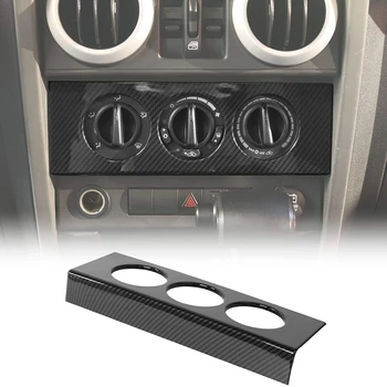 Airconditionanlægget Skifte Trim Panel Cover til Jeep Wrangler JK 2007-2010, Carbon-Fiber Struktur