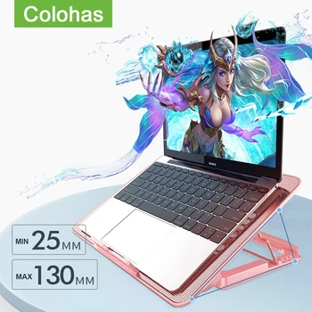 Bærbar Computer Køler Laptop Cooling Pad Justerbar Holder Notebook-Støtte Med Seks Fans Til Macbook Pro Holder Laptop Cooling Stand