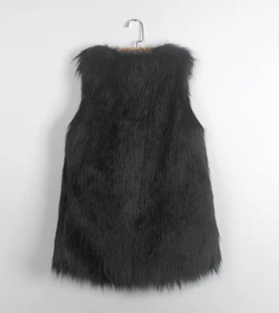 2020 colete de pele feminina Kvinder fox Faux Fur Vest Vinter Lang Ærmeløs Vest Luksus Pels Plus Size Slim XXXL Pels L632
