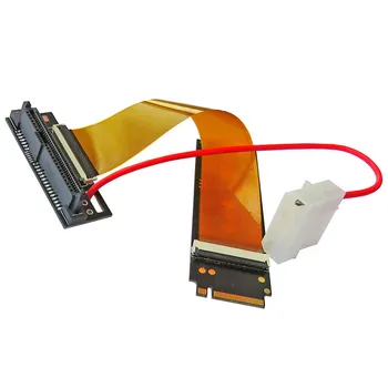 U. 2 Interface U. 2 til M. 2 NVMe NGFF Tasten M nøgle-M-M2-Adapter Riser Card Converter FPC forlængerkabel 2,5