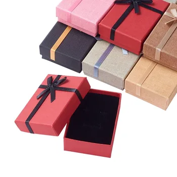 24pcs Pladsen Pap Armbånd Kasser til Armbånd, Halskæde, smykker, Gaver emballage og display Box, der er Tilfældigt Blandet Farve