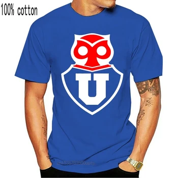 Universidad De Chile-Santiago de Futbol Soccerite Camiseta T-Shirt La U Klassiske Bomuld Mænd Runde Krave langærmet Top Tee toppe