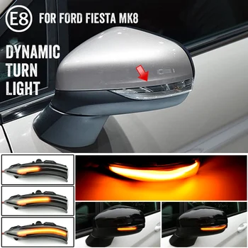 2 stykker Dynamisk Blinklys For FORD Fiesta MK8 2019 2020 LED-blinklys Lys Side Lampe Pil