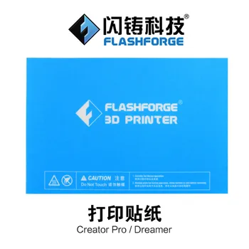 5pcs Flashforge 3D-printer Blå Opvarmet Seng Tape for Skaberen Pro/Dreamer/finder/Guider udskrive mærkaten bygge plade tape