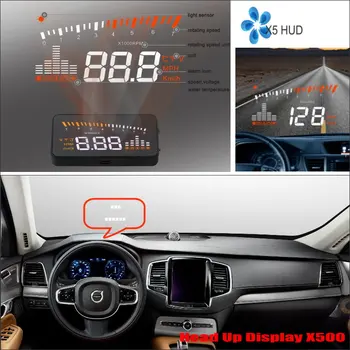 For Volvo XC60 XC90-2019 OBD HUD Advarsel Bilen Head Up Display Saft Køre-Skærm, Projektor Forruden