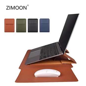 For Macbook Tilfælde Mp-Laptop Taske PU Læder 13/14 tommer Notebook Case Laptop Sleeve Taske med Stand musemåtte