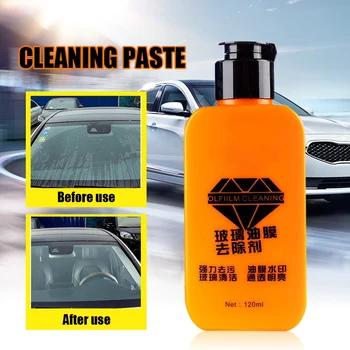 Auto Bil Forrude Rengøring Pasta, Olie, Film Remover Renere Værktøjer til Glas HB88