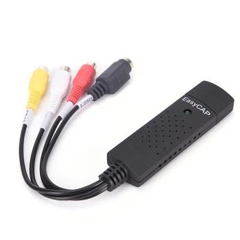 Easycap USB 2.0-TV, Video, Audio-VHS til DVD HDD-Converter Capture-Kort Adapter