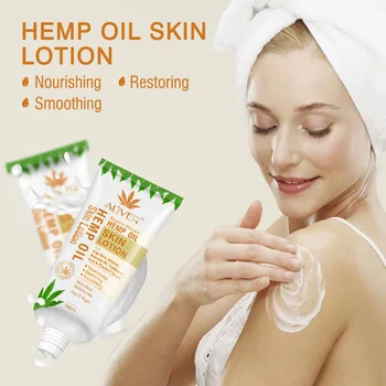 Hamp Olie Body Cream 100 ml/3.7 fl oz Alle hudtyper Døde Hav Behandling, Anti Aging Kollagen Genoprette Blødhed Huden Pleje
