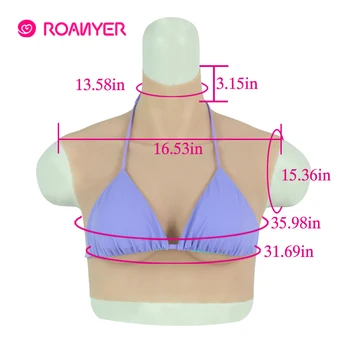 Roanyer kunstige Falske Bryster C Cup Realistisk silikone falske bryst former for crossdressing transseksuelle transvestit mand til fema