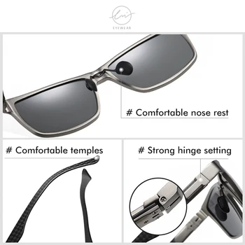 LM Fotokromisk Trend Styles Aluminium, Magnesium Glas-Pladsen Mænd Solbriller Kvinder Polariserede solbriller Sport Oculos de sol