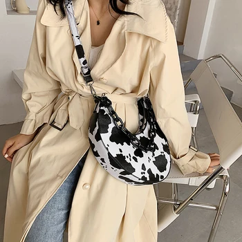 Elegant Tæve Lille Zebra Armhule taske 2020 Mode af Høj kvalitet PU Læder Kvinders Designer Håndtaske Kæde Skulder Messenger Taske