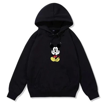 Disney Mickey Mouse Tegnefilm Sweatshirt Toppe Mænd Kvinder Løs Foråret Efteråret Langærmet Trøjer Unisex Tøj Harajuku Pullover