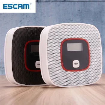 ESCAM LCD-CO (Kulilte Gas Alarm Sensor-Forgiftning, Røg, Gas Tester Detektor