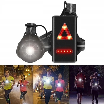 Sport USB Skiftende LED Brystet Lyse Nat kørelys Eventyr, der Kører Jogging Nat Lys